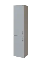 N 5 - 42D kancelářská skříň, 2-dveřová, levá, 1800x400x400, šedá